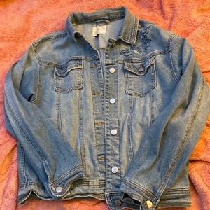 Universal threads Jean jacket with floral print